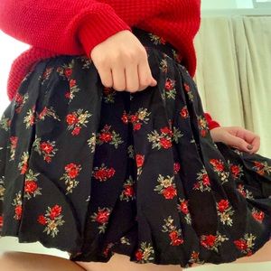 Brandy Melville Floral Skirt